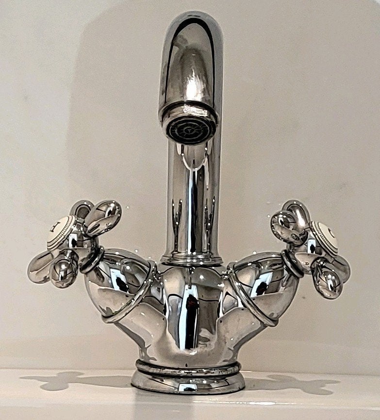 Hansgrohe AXOR keramische kraan badkamer keuken klassieks, Ophalen of Verzenden, Zo goed als nieuw, Chroom, Kraan