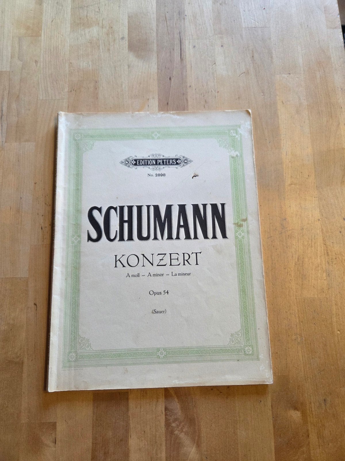 Schumann Konzert A Moll Opus 54 - Edition Peters, Gebruikt, Verzenden, Klassiek, Artiest of Componist