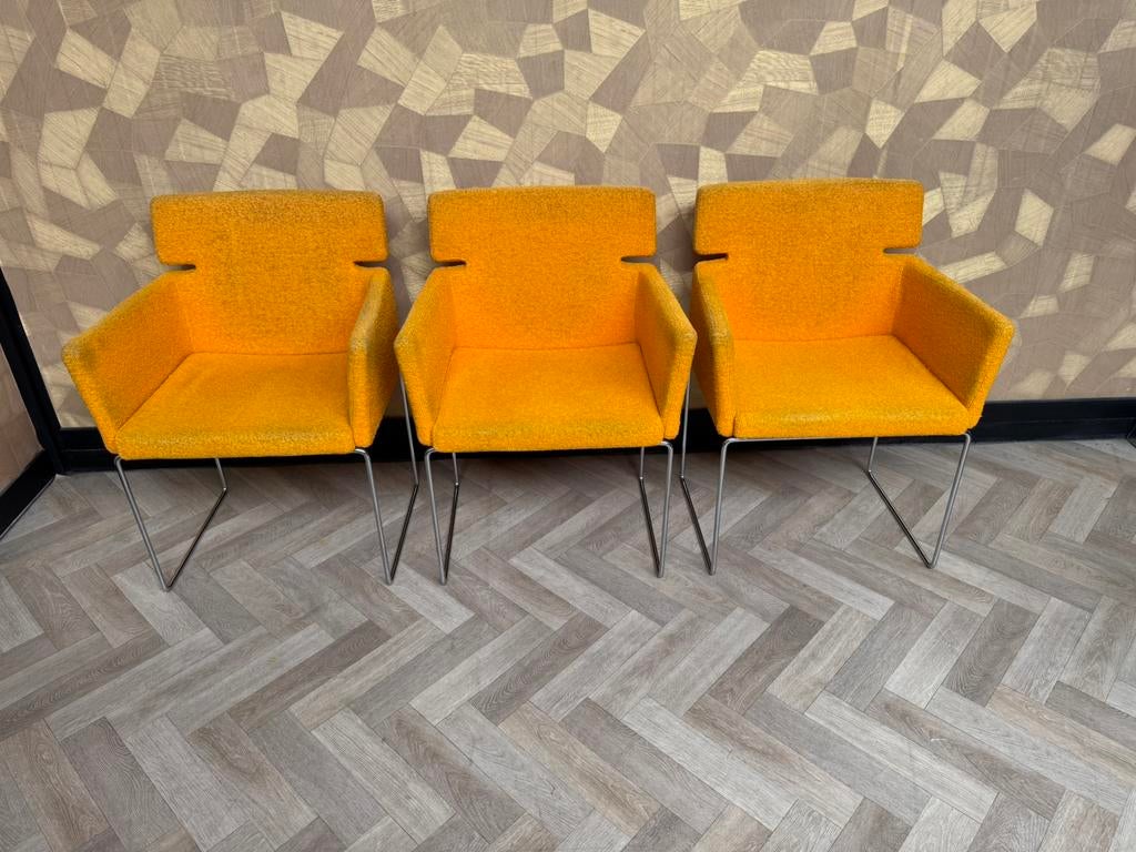 3 x Artifort key., Huis en Inrichting, Stoelen, Zo goed als nieuw, Twee, Stof, Overige kleuren, Ophalen of Verzenden