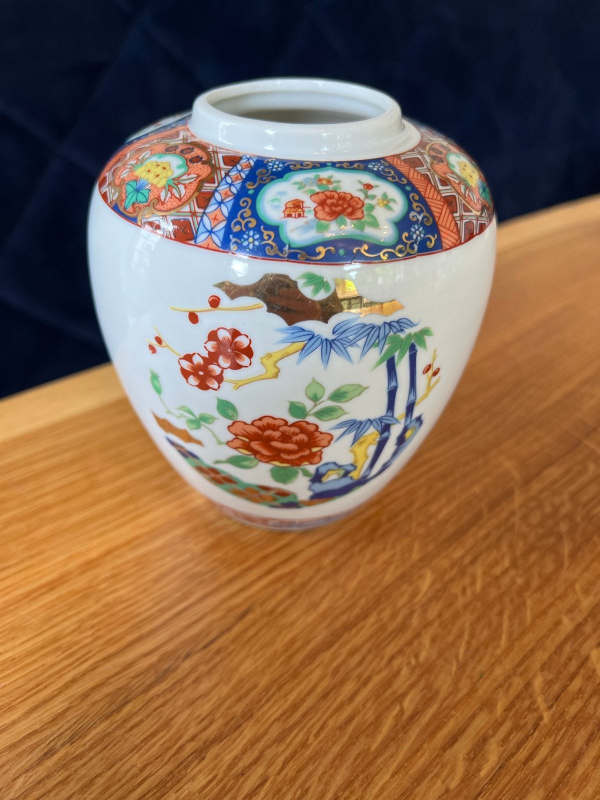 Miyako Handcrafted Porseleinen Vaasje/ gember pot - Imari, Ophalen of Verzenden