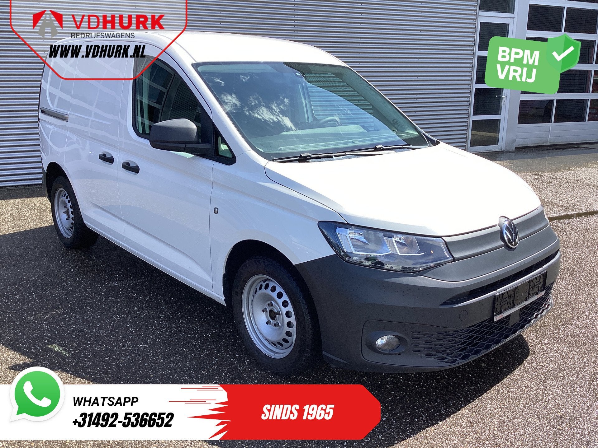 Volkswagen Caddy Cargo 2.0 TDI 100 pk Omvormer/ Sortimo/ Cru, Gebruikt, 4 cilinders, Volkswagen, Wit