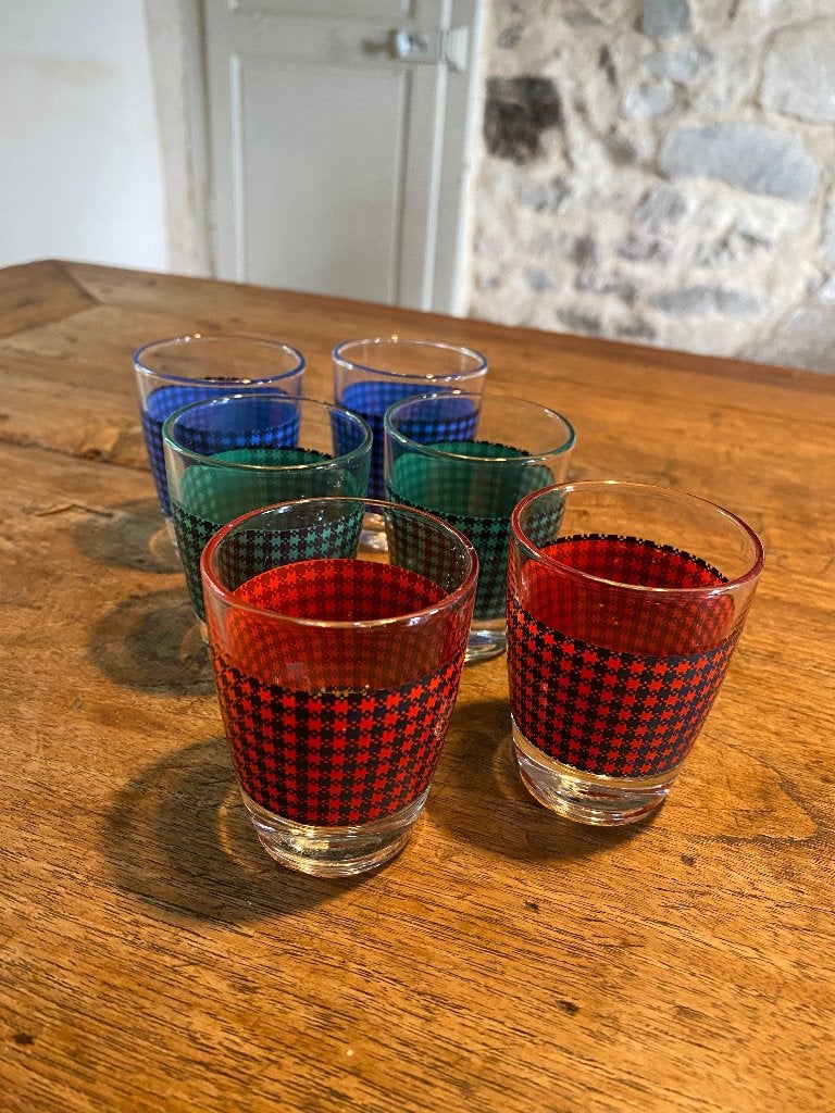 Vintage, retro likeurglaasjes/shotglaasjes jaren 60/70, Ophalen of Verzenden, Huis en Inrichting
