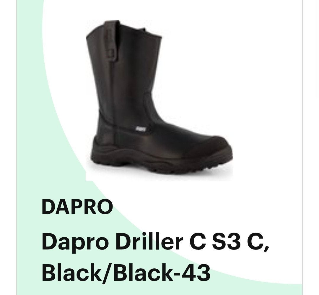 Dapro Driller C S3 C Veiligheidslaarzen Zwart - Maat 43, Ophalen of Verzenden