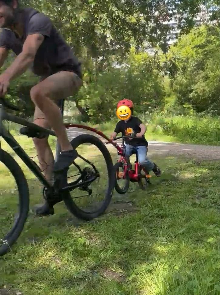Trailgator Aanhangfiets stang voor Kinderfiets, Fietsen en Brommers, Ophalen of Verzenden, Gebruikt, Aanhangfiets, Minder dan 20 kg