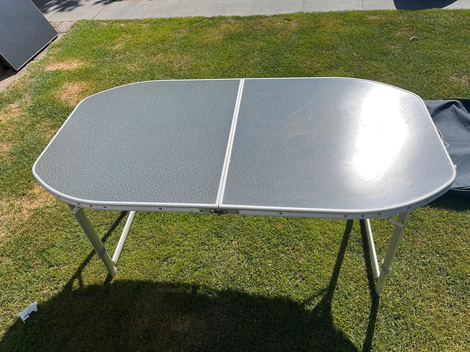 Defa campingtafel antraciet incl. draagtas, Ophalen of Verzenden, Gebruikt, Campingtafel