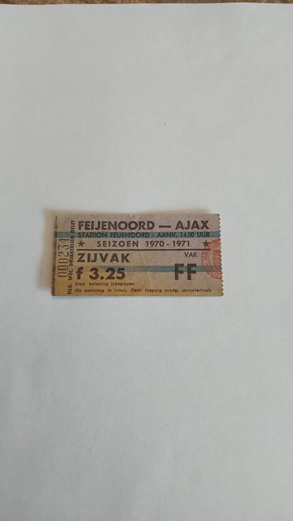 Feyenoord  Ajax 70/71, Verzamelen, Ophalen of Verzenden