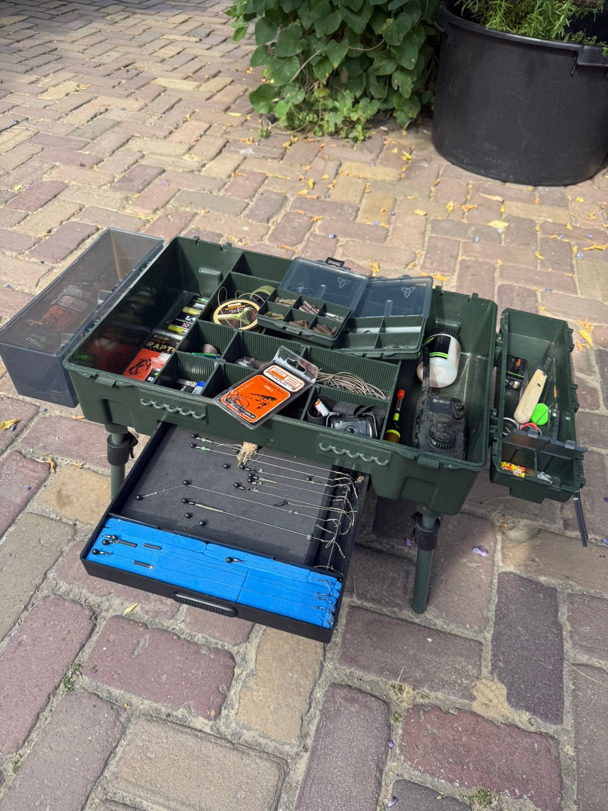 Karper visspullen volledige uitrusting, Ophalen, Zo goed als nieuw, Complete set