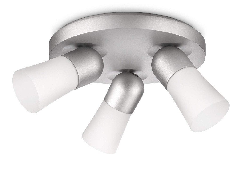 Plafondspot PHILIPS Ecomoods Cheer Aluminium 3x12W -60%!!!, Halogeen, Geschikt voor plafondmontage, E14 (klein), Nieuw
