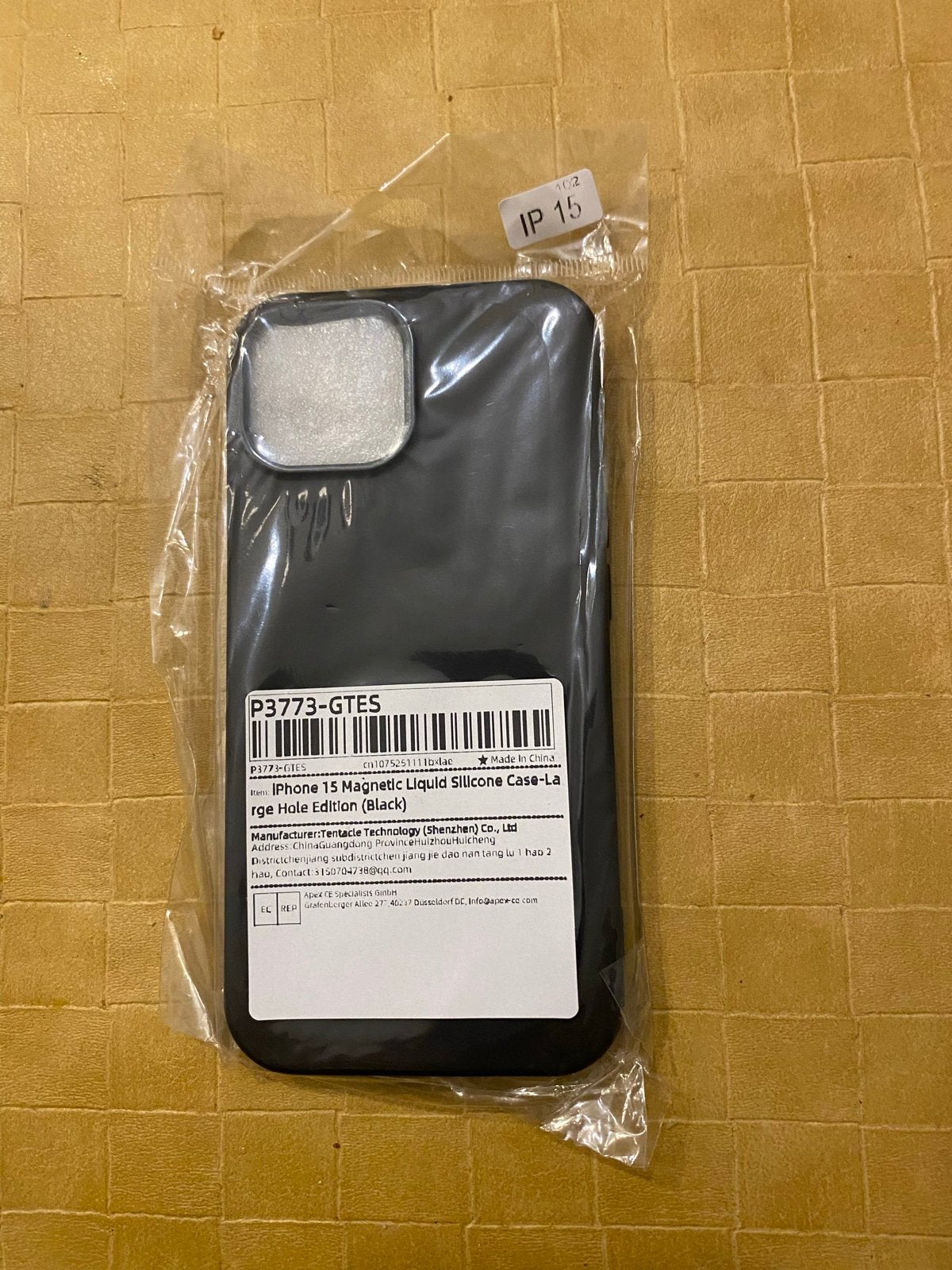 iPhone 15 Hoesje Magnetic Liquid Silicone Zwart, Telecommunicatie, IPhone 15, Zwart, MagSafe, Nieuw