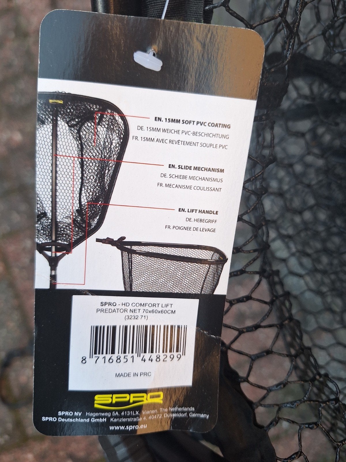 Spro HD Comfort Lift Predator Net 70x60x60 - Nieuw, Ophalen, Nieuw, Net of Fuik
