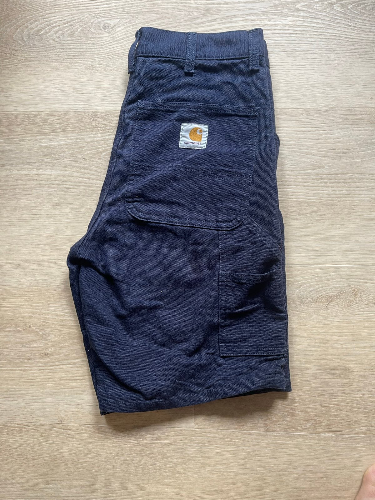 Carhartt Single Knee Short - Donkerblauwe korte broek, Ophalen, Zo goed als nieuw, Overige maten, Blauw