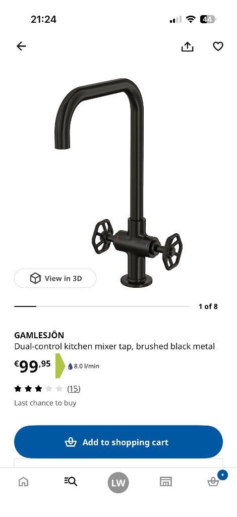 IKEA GAMLESJÖN Keukenkraan – Half geld!, Ophalen, Gebruikt, Overige merken