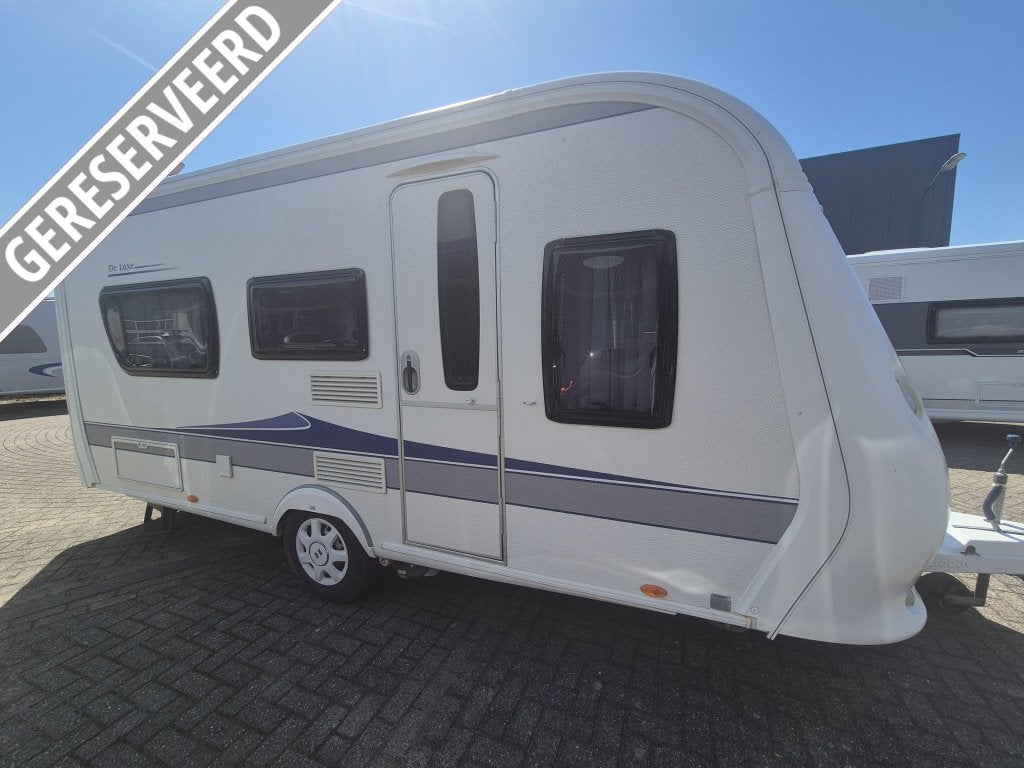 Hobby De Luxe 460 UL enkel bed,mover, fietsenrek 13500,-, Caravans en Kamperen, Schokbreker, Rondzit, Hobby, Particulier