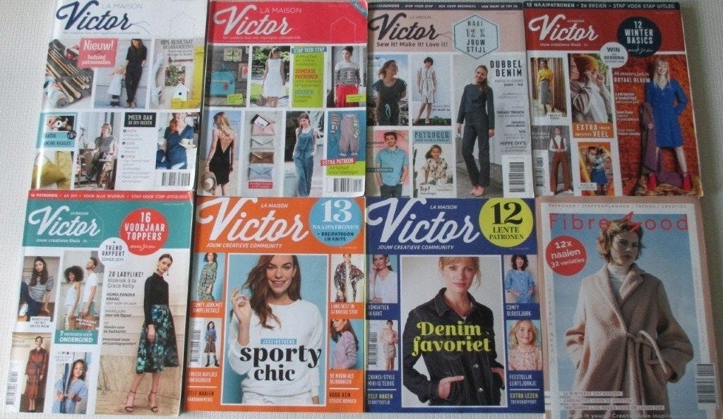 La Maison Victor,Fibre Mood,damesmode,Modebladen,2013/2014,, Verzenden, Zo goed als nieuw, Vrouw, Burda