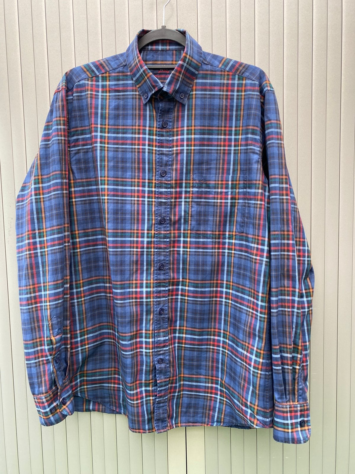 Paul & Shark blouse 41 blauw-groen-rood, Kleding | Heren, Ophalen of Verzenden, Gedragen, Blauw, Halswijdte 41/42 (L)
