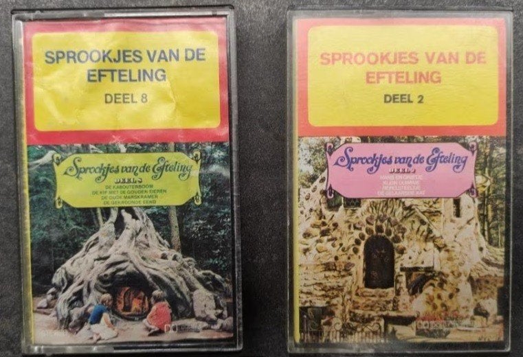Oude Efteling cassettebandjes. 1970, 1973, 1978, 1979., Verzamelen, Efteling, Ophalen of Verzenden, Gebruikt, Gebruiksvoorwerp