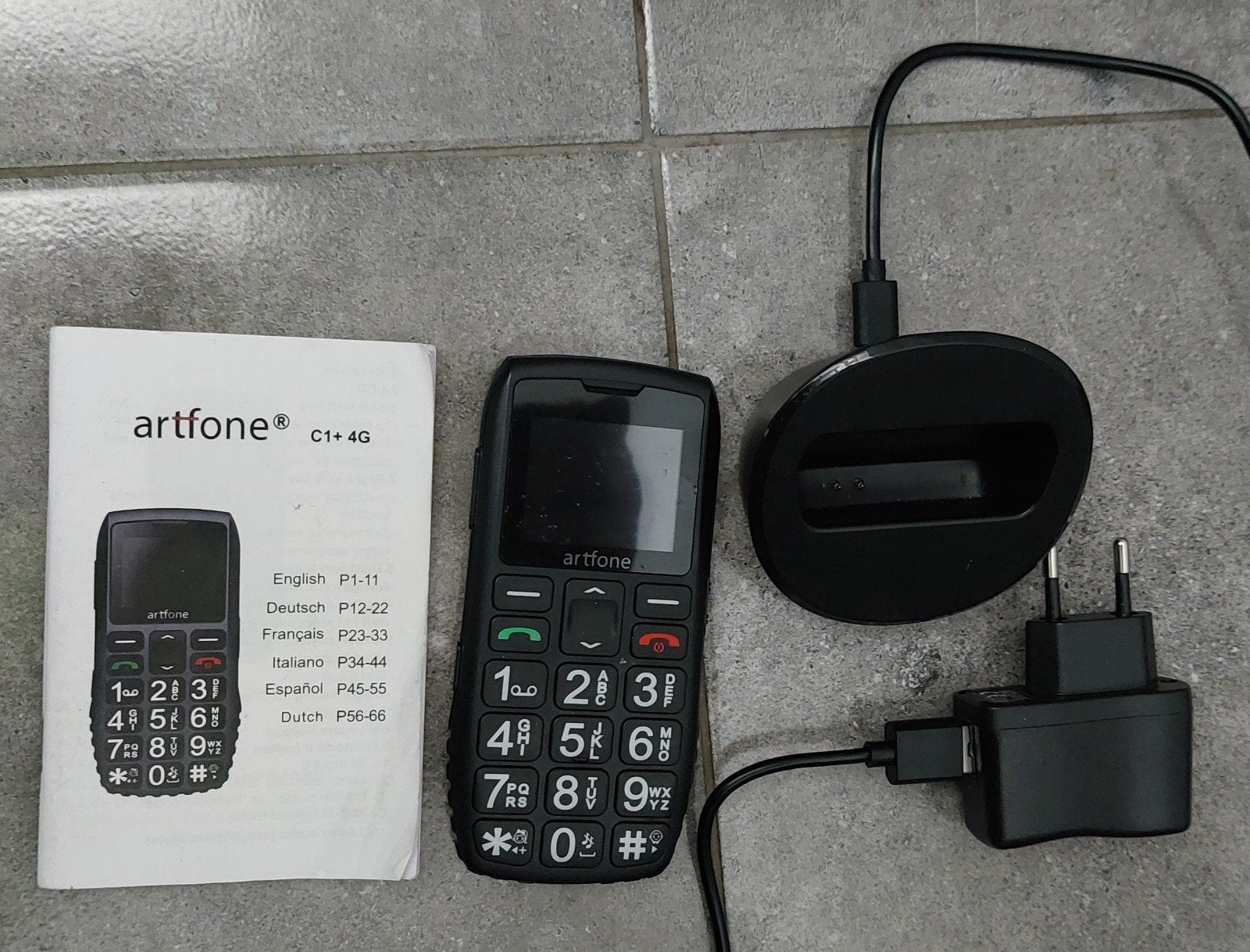 Artfone C1+4G senioren mobiele telefoon  / Bluetooth, Telecommunicatie, Ophalen of Verzenden, Zo goed als nieuw, Overige typen