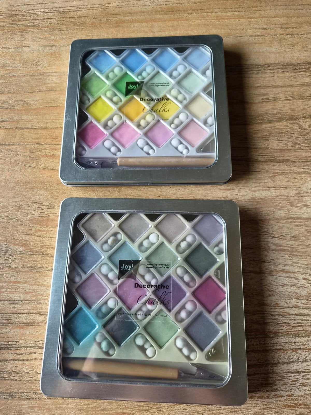 Joy! Crafts Decoratieve Krijtjes - Pastel & Parelmoer, Hobby en Vrije tijd, Schilderen, Ophalen of Verzenden, Zo goed als nieuw