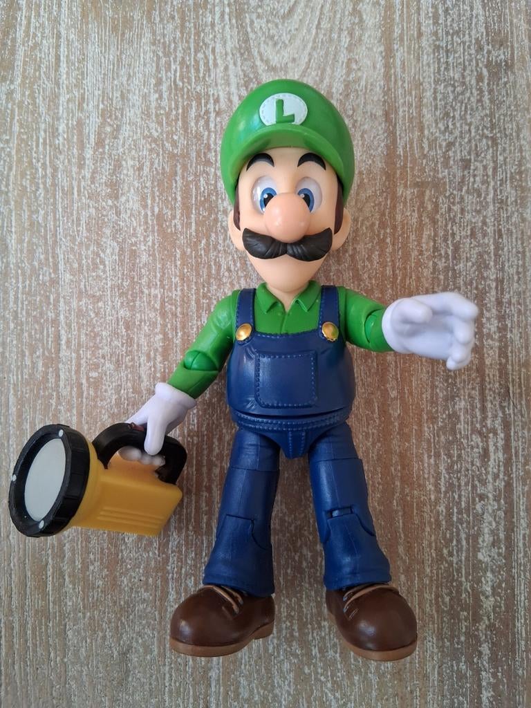 Luigi actiefiguur verzamelfiguur super mario bros nintendo, Verzamelen, Poppetjes en Figuurtjes, Ophalen of Verzenden, Nieuw