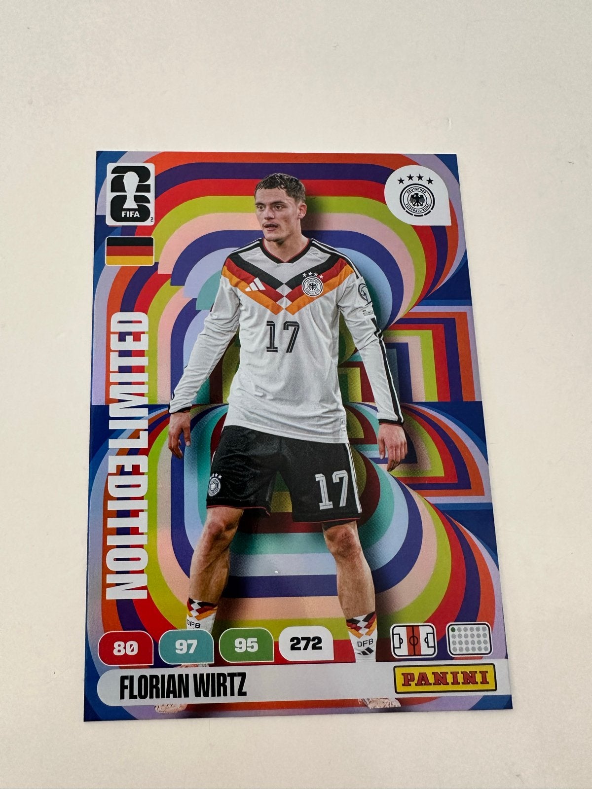 Limited Edition Panini Adrenalyn xxl (wirtz), Ophalen of Verzenden, Zo goed als nieuw, Buitenlandse clubs, Spelerskaart