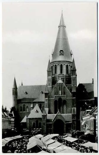 Steenbergen - Markt (1969), Verzamelen, Ophalen of Verzenden, 1960 tot 1980, Ongelopen, Noord-Brabant