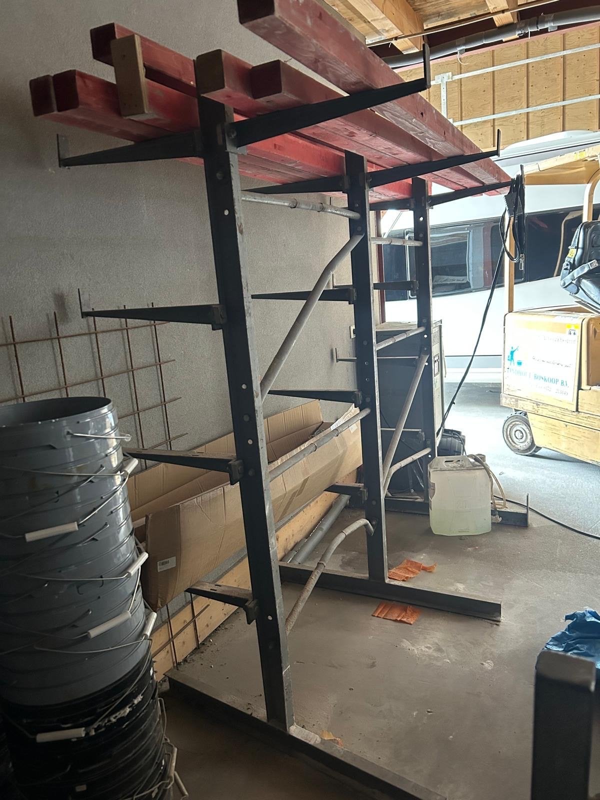 Steiger rek voor opslag van steigermateriaal, Doe-het-zelf en Verbouw, Steigers, Ophalen, Gebruikt, Overige typen, Minder dan 2 meter