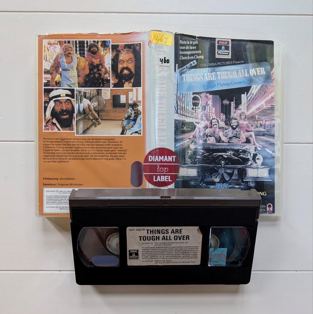 Cheech & Chong; Things Are Tough All Over (1982) VHS Video, Alle leeftijden, Ophalen of Verzenden