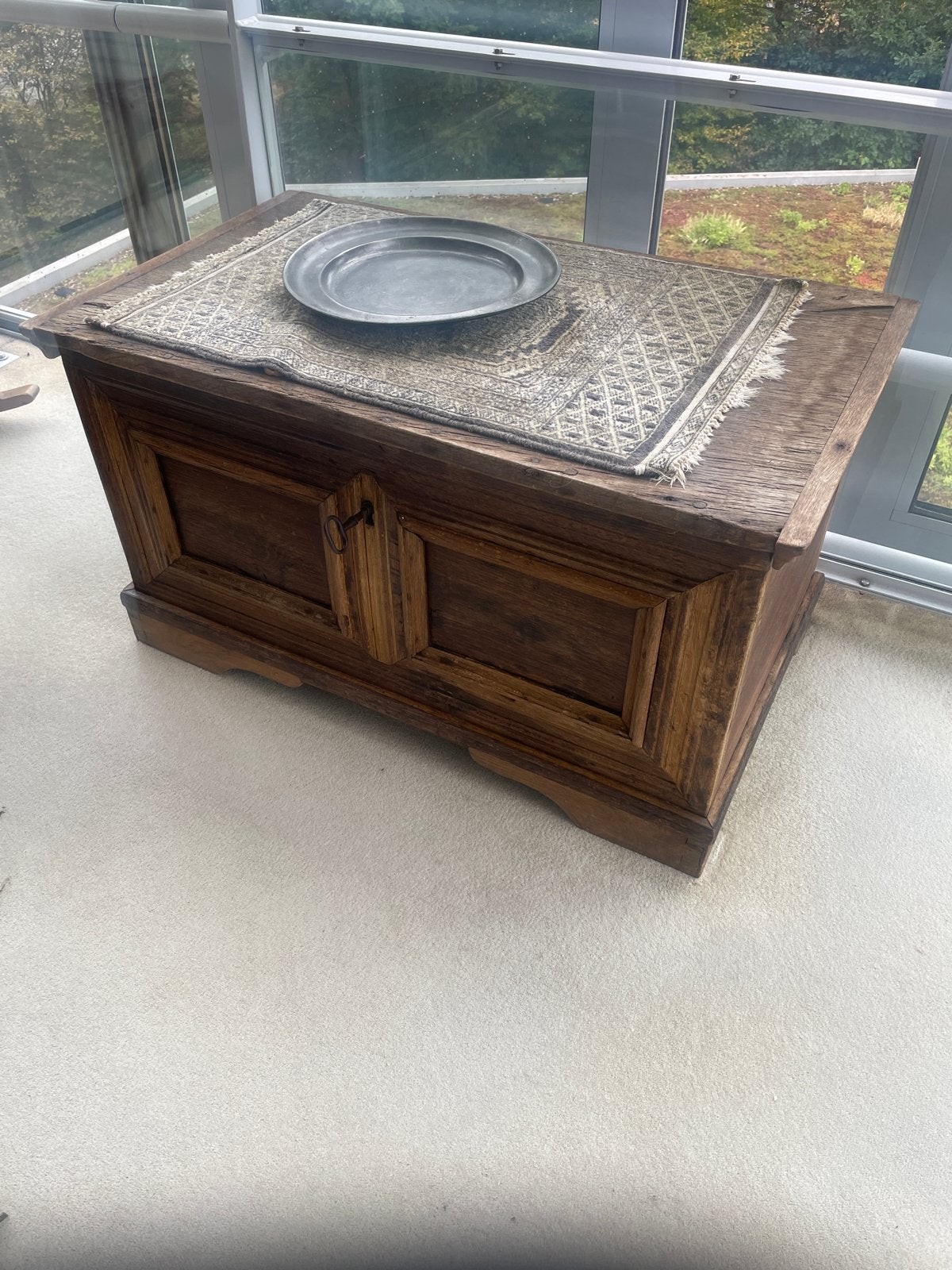 Antieke Dekenist / Kist van Hout - 88x52x49 cm, Antiek en Kunst, Ophalen