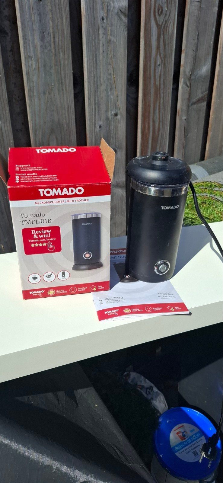 Tomado TMF1101B Melkopschuimer - Nieuw in doos, Witgoed en Apparatuur, Melkopschuimers, Ophalen of Verzenden
