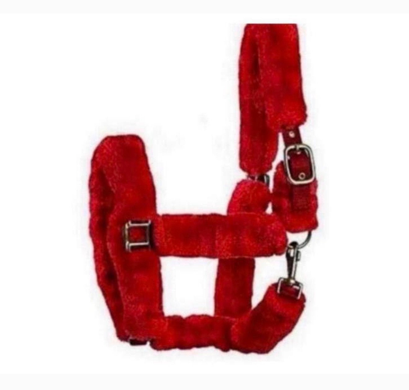 Elico Kingston Halster paard paarden gewatteerd pluizig rood, Dieren en Toebehoren, Nieuw, Ophalen of Verzenden, H, H