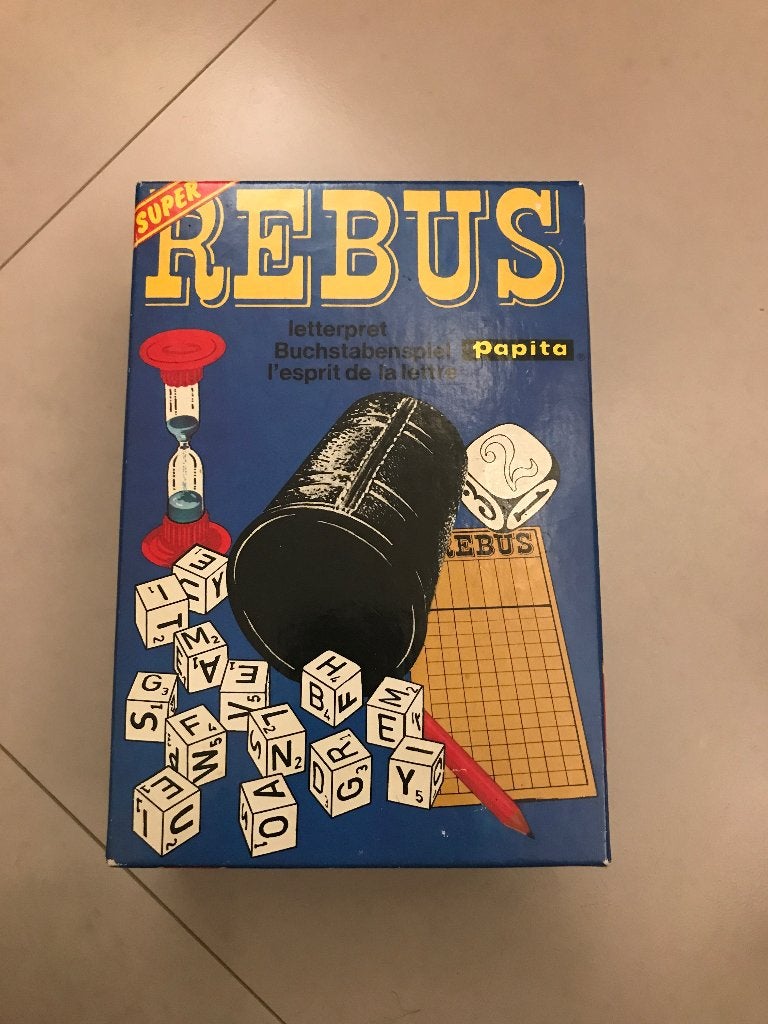 Super Rebus Letterpret Spel - Papita, Vijf spelers of meer, Ophalen of Verzenden, Gebruikt, Papita