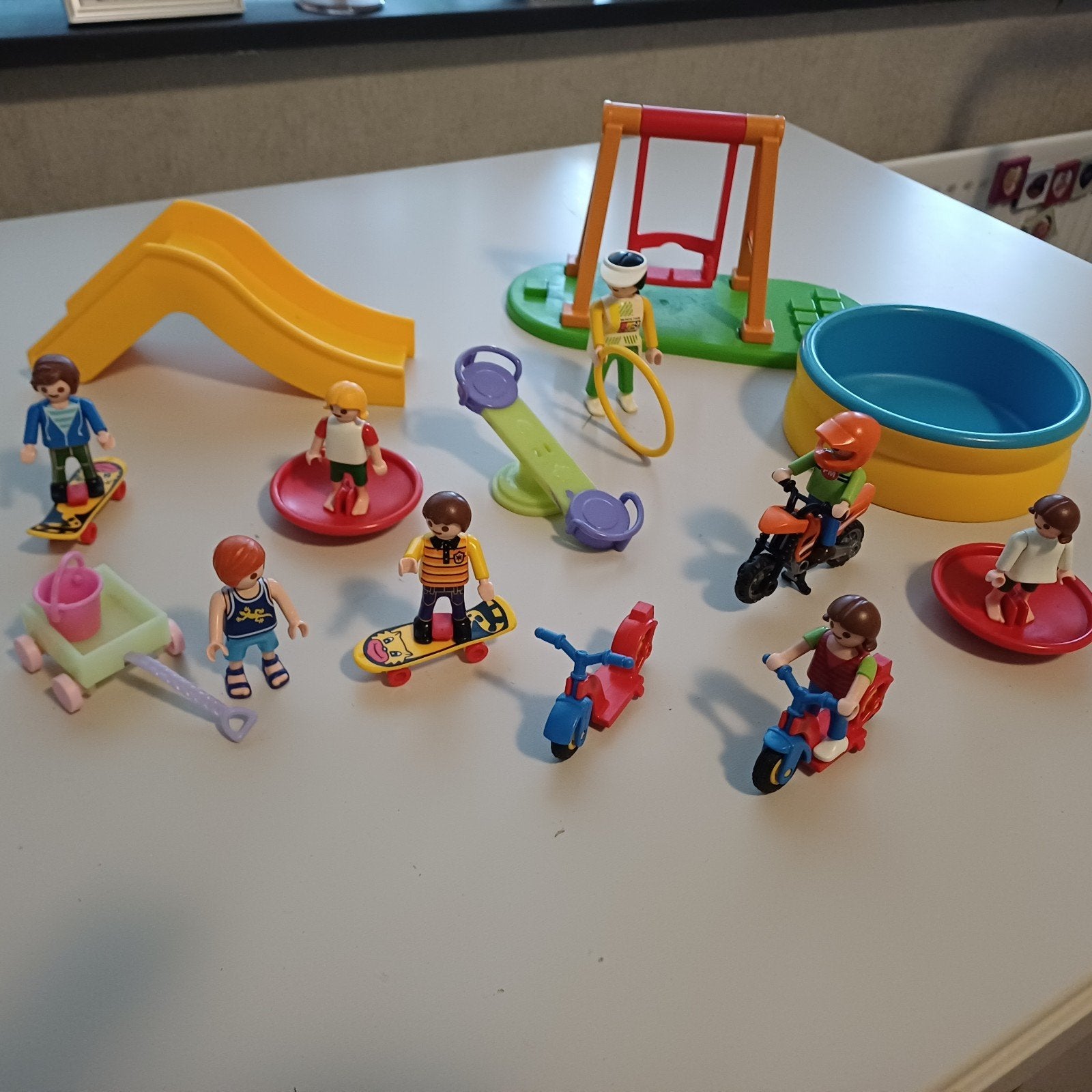 Grote Playmobil set met poppetjes en accessoires, Ophalen, Gebruikt, Jongen of Meisje