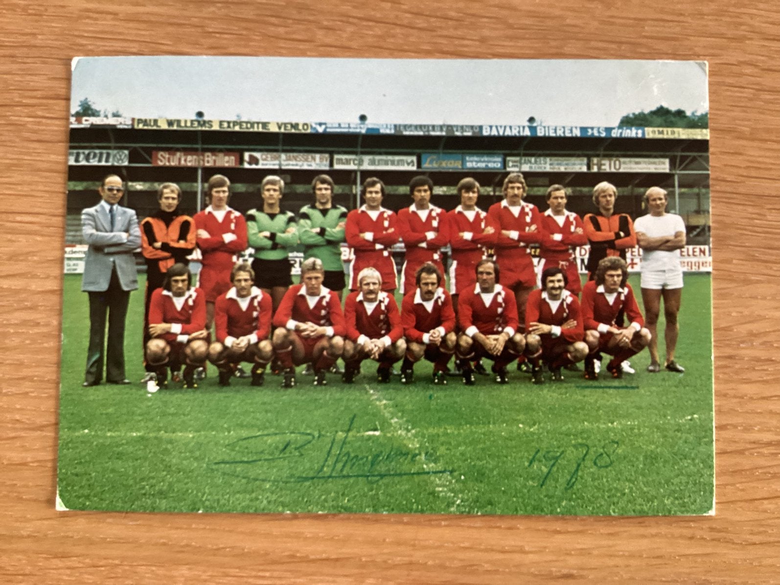 Elftalkaart VVV 77-78, Ophalen of Verzenden, Gebruikt