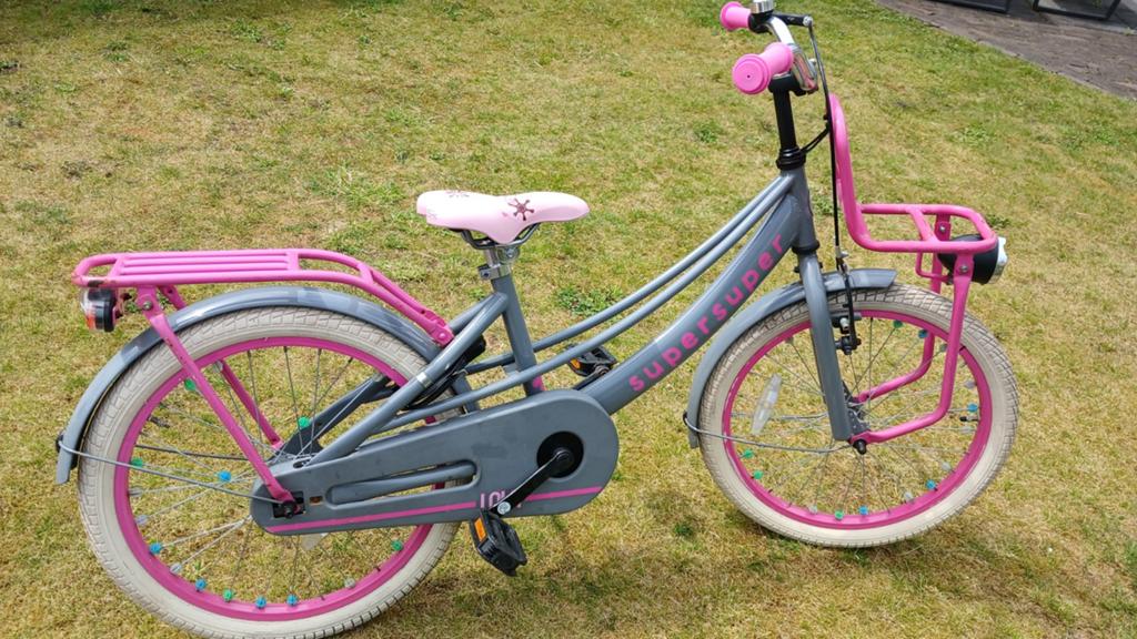 Kinderfiets, meisjesfiets  20 inch, Ophalen of Verzenden, Gebruikt, 20 inch