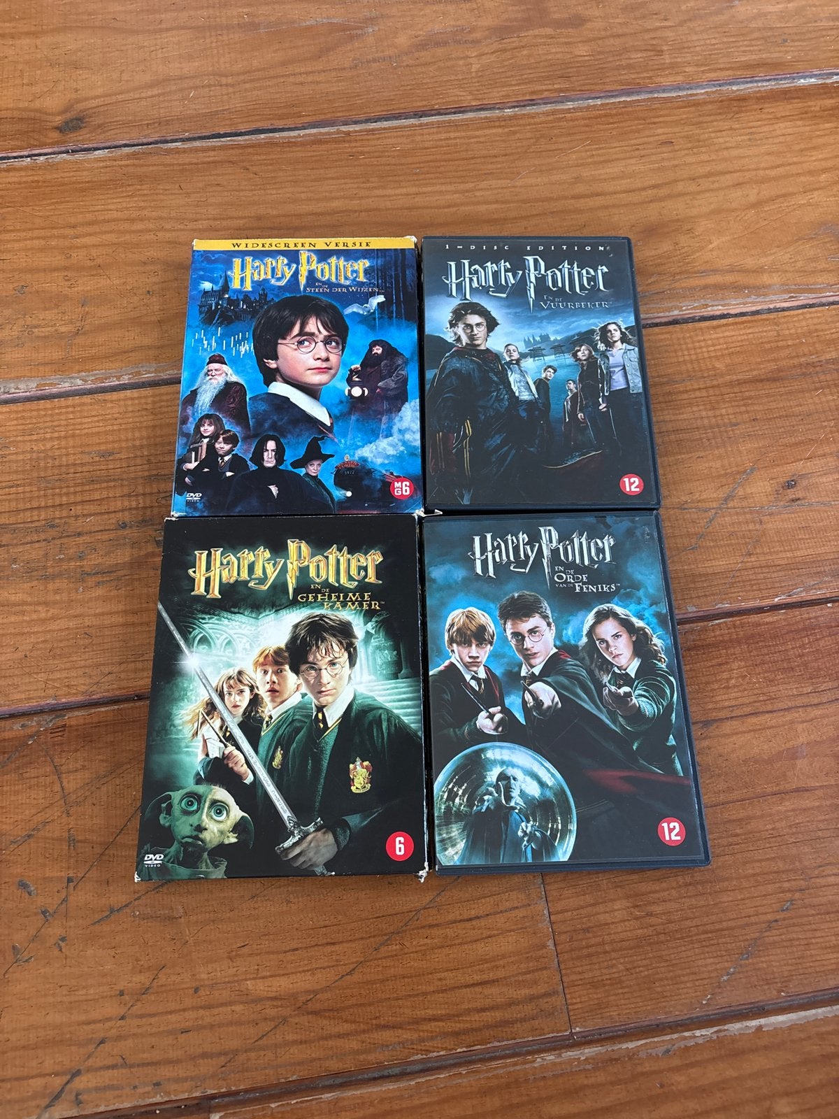 Harry Potter DVD Collectie - Deel 1, 3, 4 en 5, Nederlands, Ophalen of Verzenden, Vanaf 12 jaar, Inclusief doosje