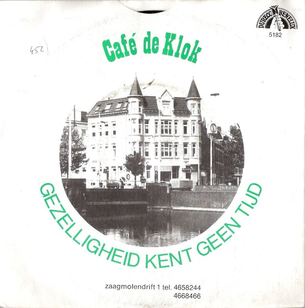 Rotterdam Zaagmolendrift Cafe de Klok zeldzame vinyl single, Ophalen, Gebruikt, Nederlandstalig