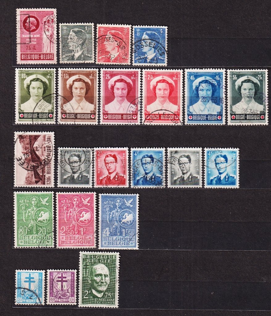 België 1953 gestempeld, Ophalen, Gestempeld, Gestempeld