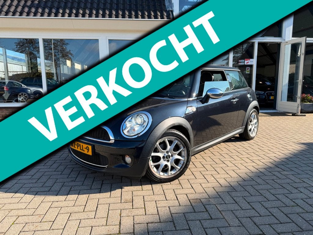 Mini Cooper S CHILI/ 1.6/ Automaat/ 180 PK, Auto's, Mini, Gebruikt, Zwart, 4 cilinders, Navigatiesysteem