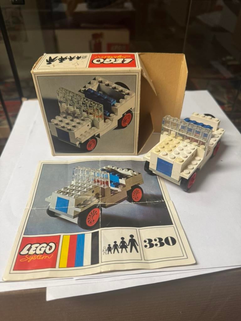 Vintage lego set 330 auto compleet jaren 60/70, Gebruikt, Verzenden, Lego, Compleet