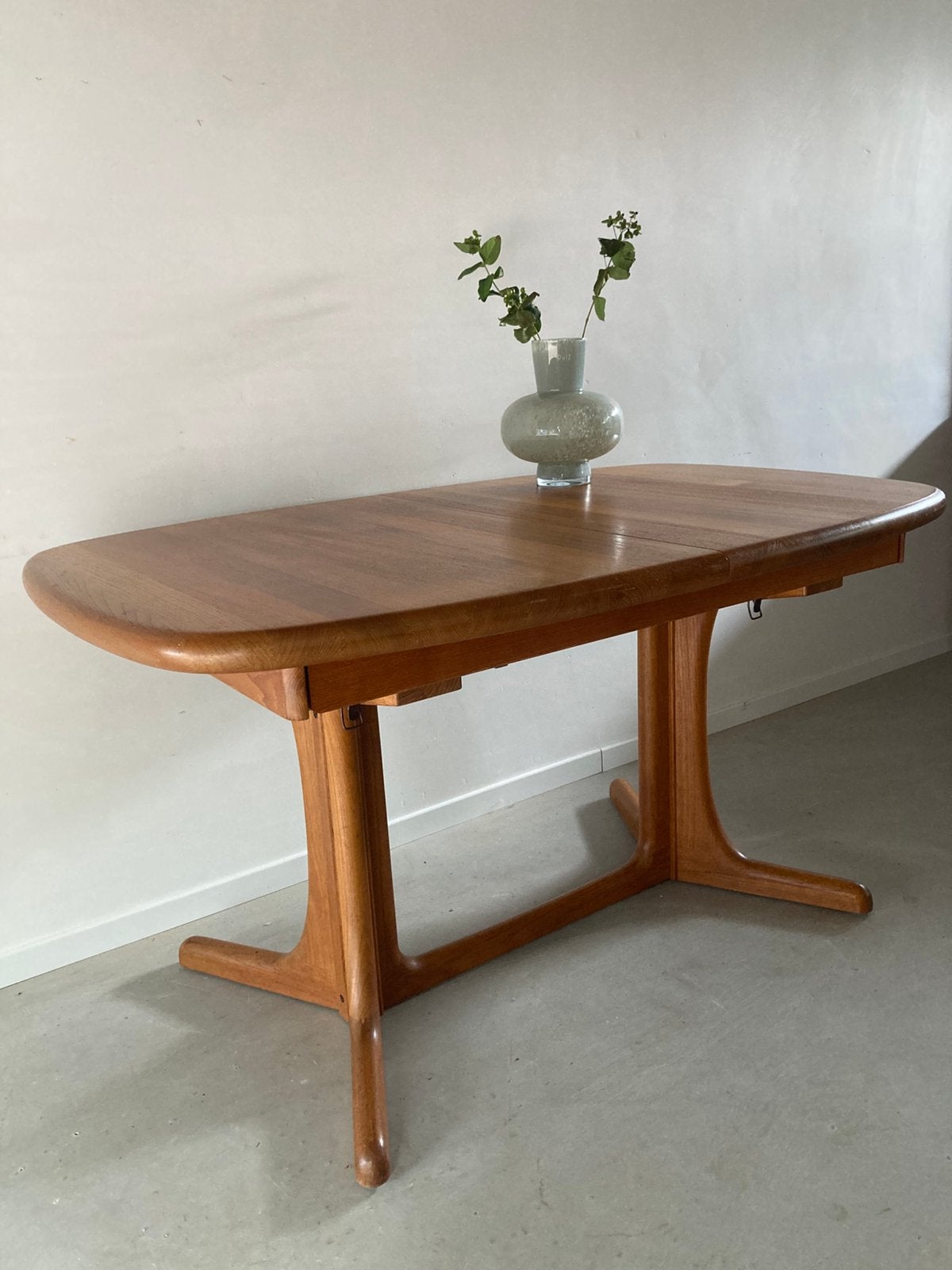Midcentury vintage Glostrup teak eettafel uitschuifbaar XXL, Gebruikt, Glostrup, Teakhout, 200 cm of meer