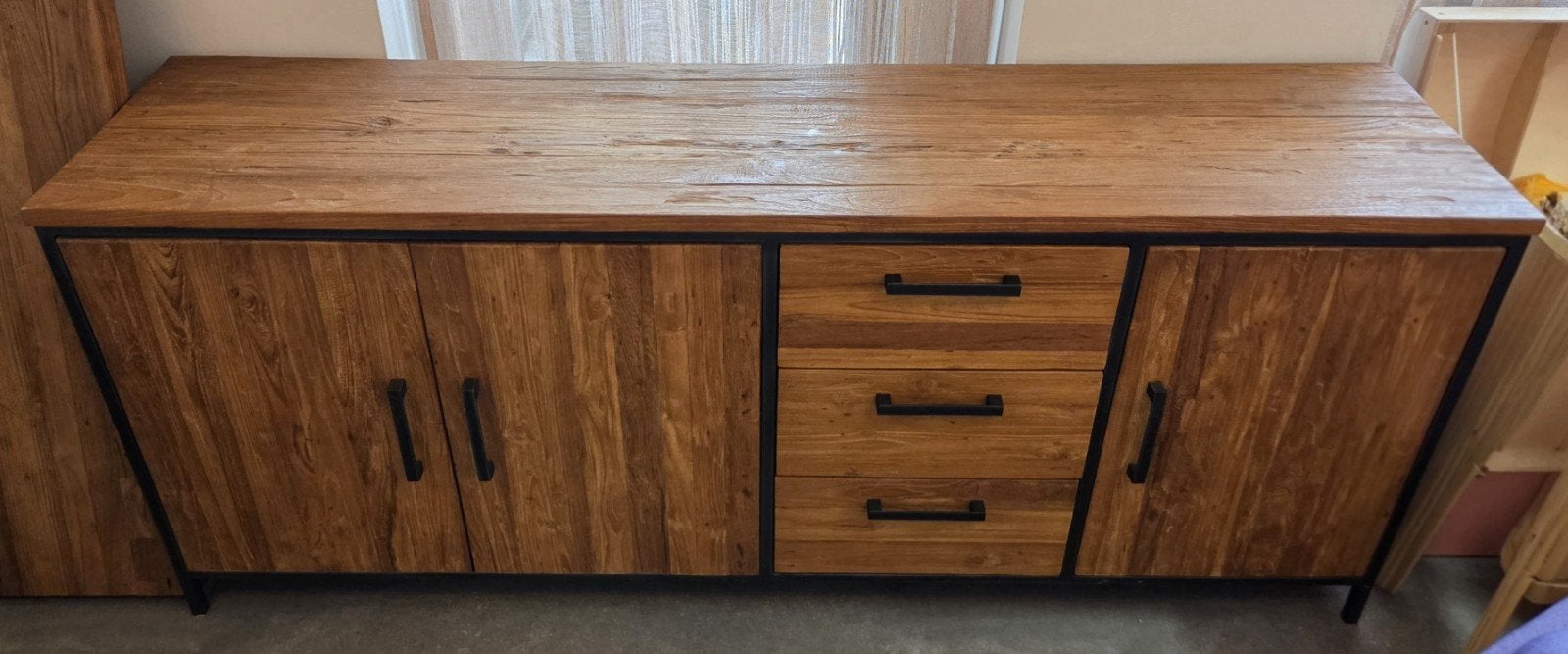 Robuust dressoir Romaro van Pronto Wonen, 7 jaar oud, Gebruikt, 200 cm of meer, 25 tot 50 cm, Ophalen