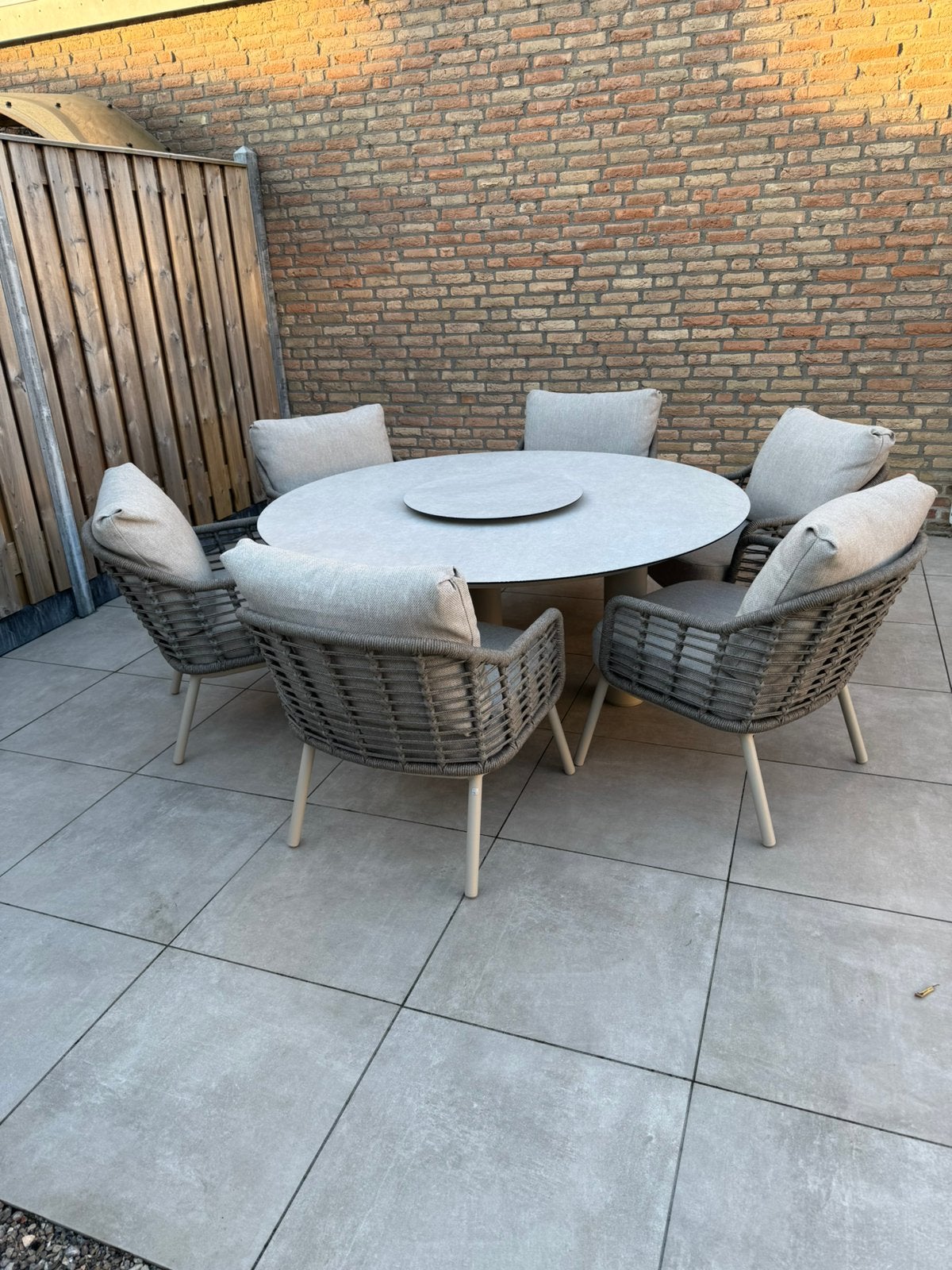 Puglia Low Diningset 4 Seasons outdoor, Ophalen of Verzenden, Nieuw