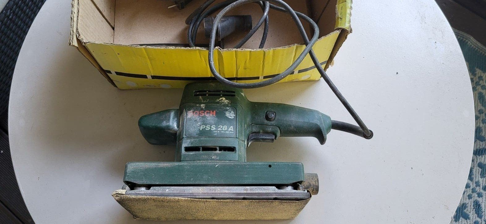 Bosch PSS 28 A Vlakschuurmachine - Gebruikt, Ophalen, Gebruikt, Minder dan 600 watt, Vlakschuurmachine