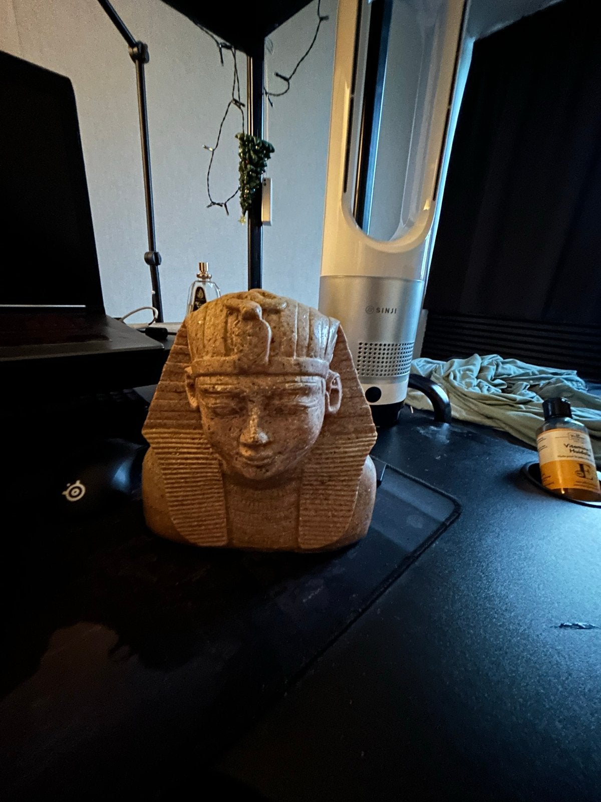 Decoratieve Egyptische Farao Buste - Zandkleurig, Ophalen, Dier