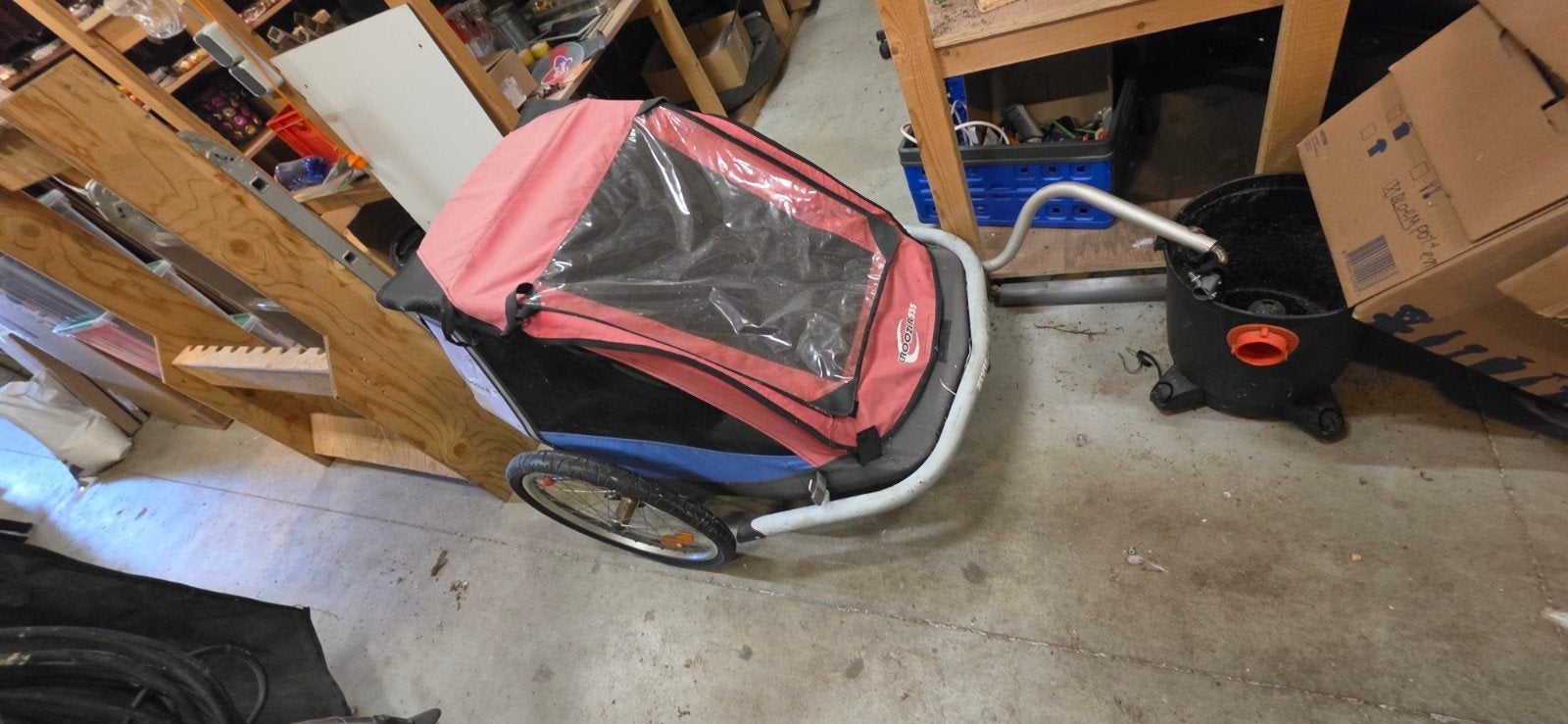 Leuke kinder fietskar, Fietsen en Brommers, Fietsaccessoires | Aanhangers en Karren, Ophalen, Gebruikt, Croozer, Kinderkar