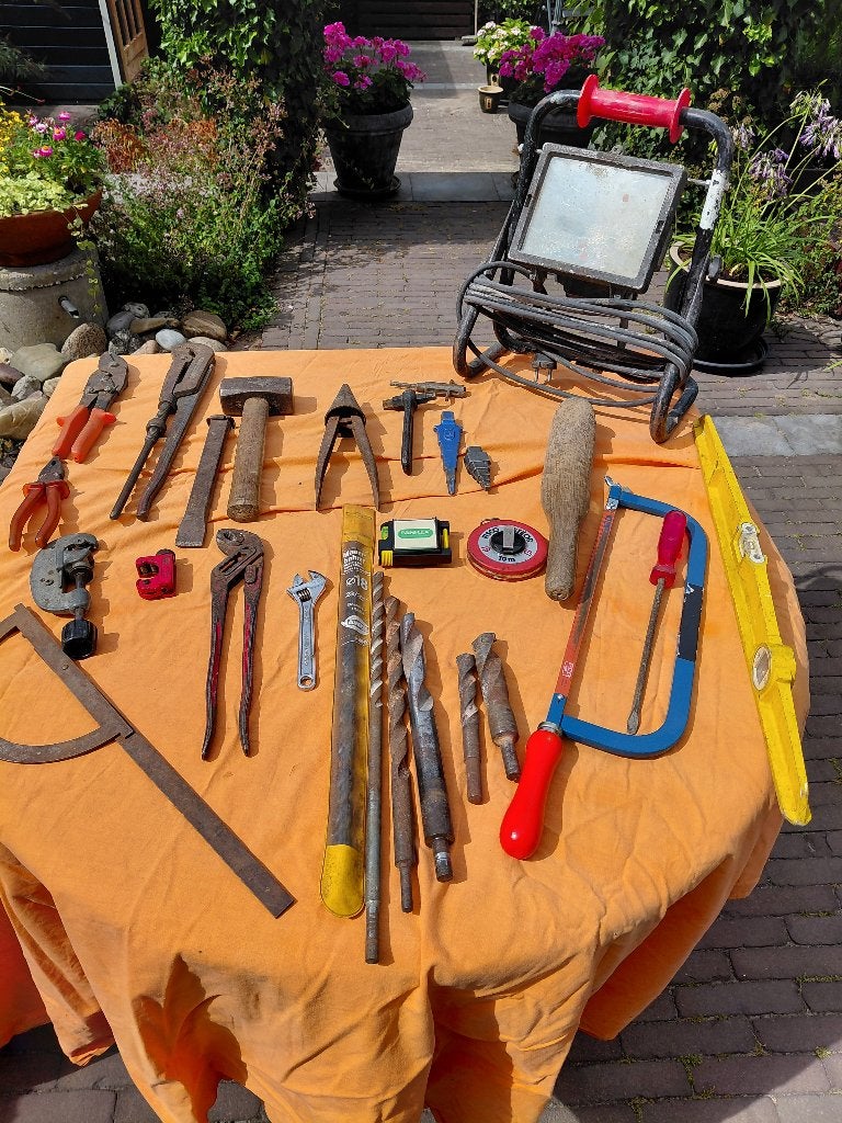 loodgietersgereedschap, Ophalen, Gebruikt