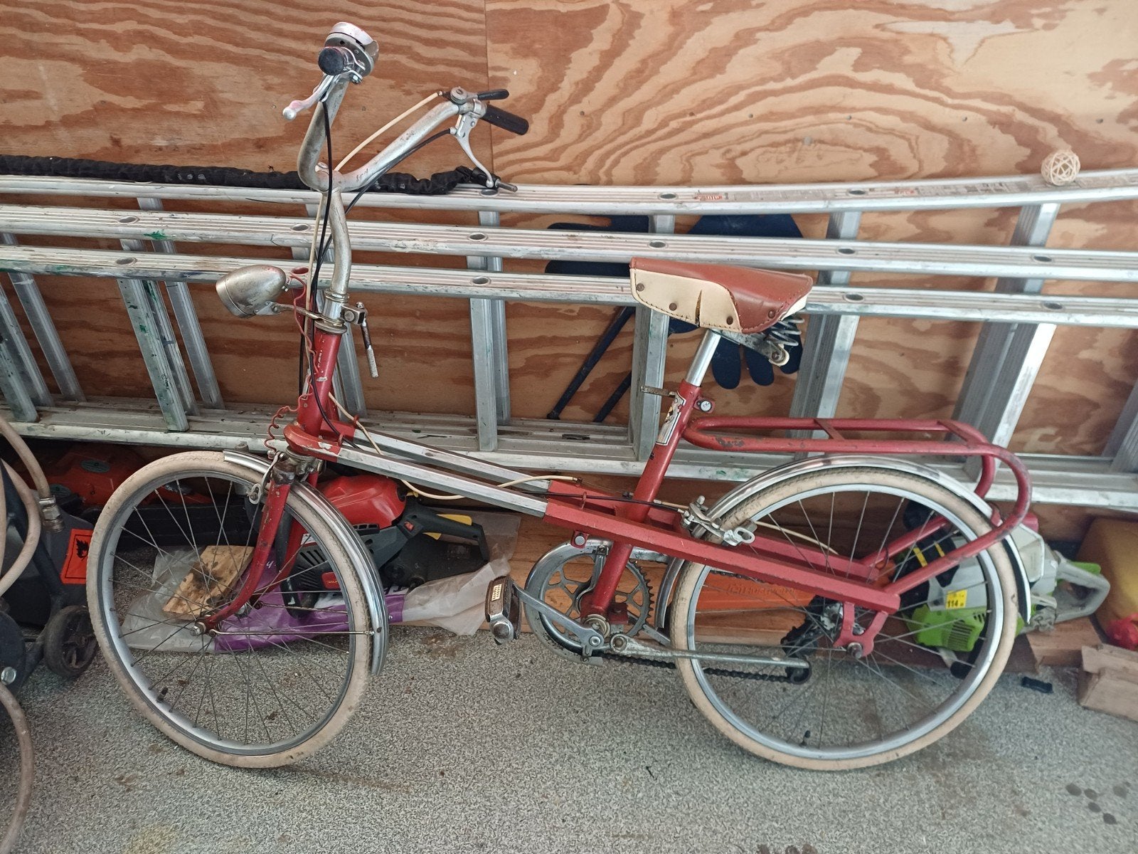 Originele schuiffiets jaren 50., Ophalen