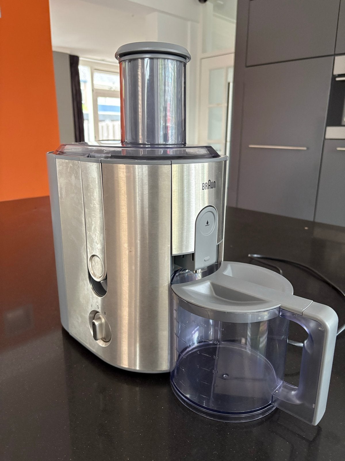 Braun Sapcentrifuge - Zilver/Grijs - Zo goed als nieuw, Ophalen of Verzenden, Zo goed als nieuw, Elektrisch, Sapcentrifuge
