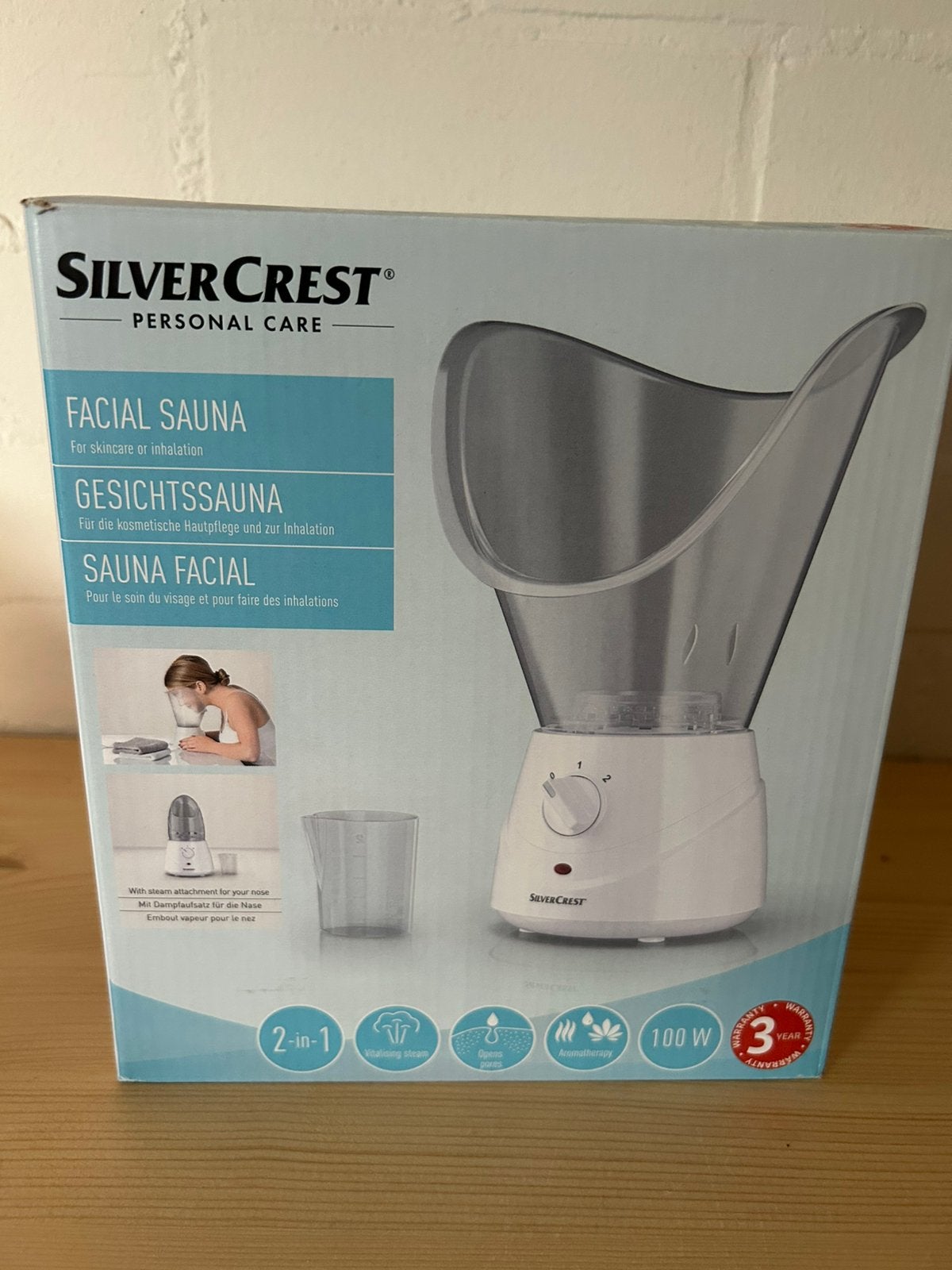 Gezichtssauna silverCrest, Witgoed en Apparatuur, Persoonlijke-verzorgingsapparatuur, Zo goed als nieuw, Ophalen of Verzenden