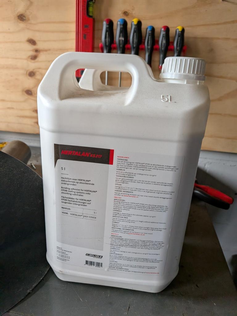 Epdm bodem lijm + doorvoer, Overige materialen, Zwart, Overige typen, Nieuw